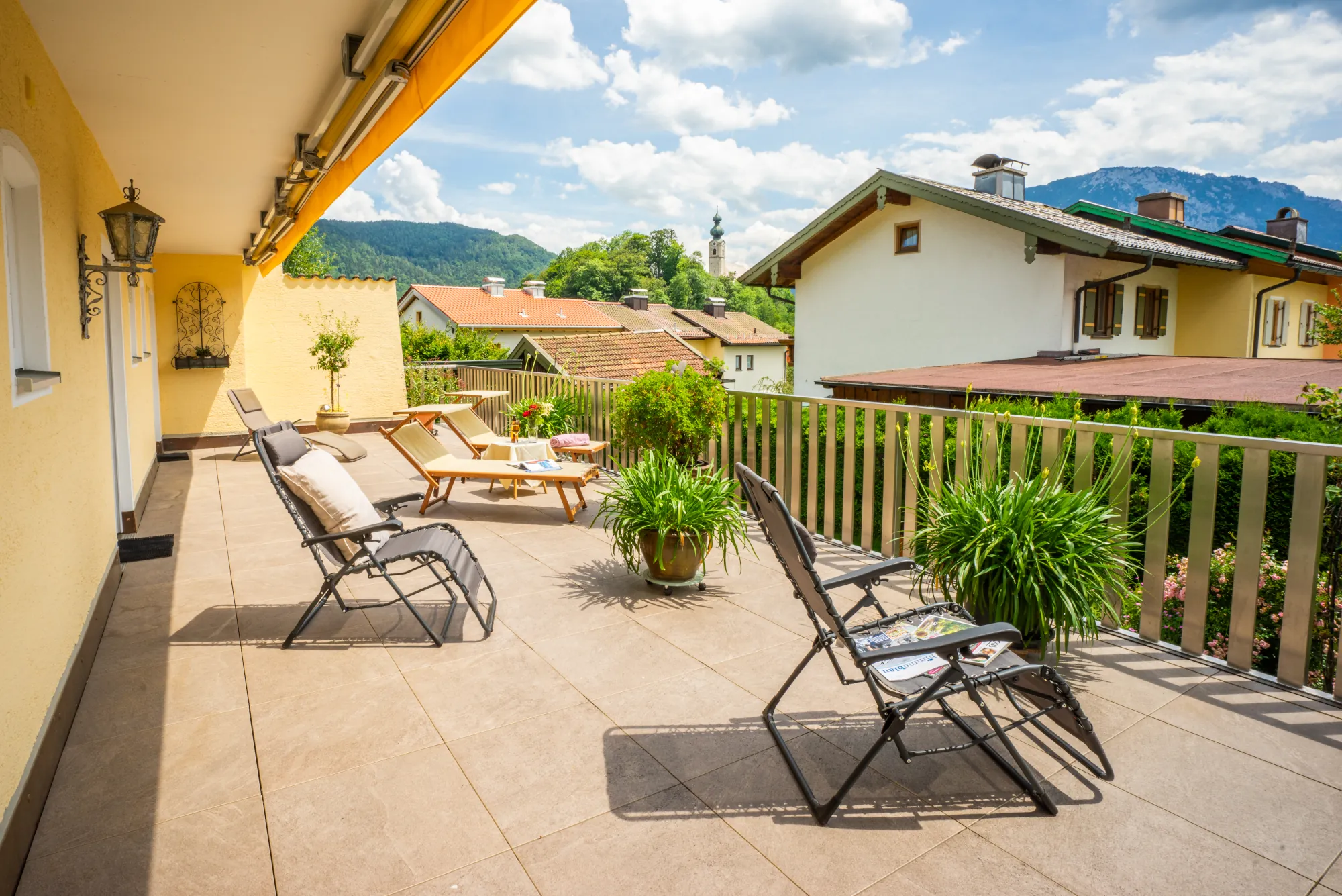 Blick auf die Terrasse