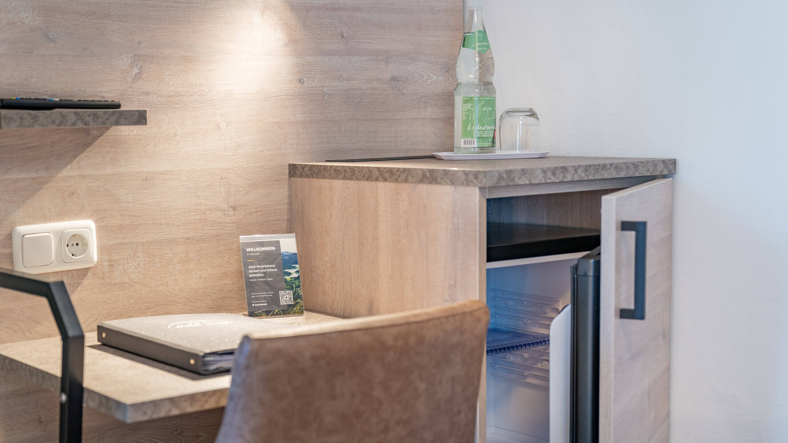 <p>Small fridge for your refreshments in the room.</p>